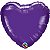 Balão Qualatex 18" - Coração - Roxo Quartzo Metalizado Liso - 1 Un - Imagem 1