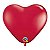Balão Qualatex 3" - Coração Vermelho Rubi - Liso Látex - 2 Un - Imagem 1