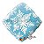 Balão Qualatex 18" - Diamante Hol Solto - Floco De Neve Brilho Azul - 1 Un - Imagem 1
