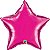 Balão Qualatex 36" - Estrela - Magenta Metalizado Liso - 1 Un - Imagem 1