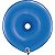 Balão Qualatex 16" - Geo Azul Safira - Liso Látex Donut - 25 Un - Imagem 1