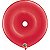 Balão Qualatex 16" - Geo Vermelho Rubi - Liso Látex Donut - 25 Un - Imagem 1
