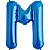 Balão Qualatex 34" - Letra - M Azul - 1 Un - Imagem 1