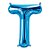 Balão Qualatex 34" - Letra - T Azul - 1 Un - Imagem 1