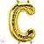 Balão Qualatex 34" - Letra - C Ouro - 1 Un - Imagem 1