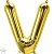 Balão Qualatex 34" - Letra - V Ouro - 1 Un - Imagem 1