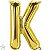 Balão Qualatex 16" - Letra - K Ouro - 1 Un - Imagem 1