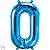 Balão Qualatex 16" - Número - 0 Azul - 1 Un - Imagem 1