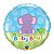 Balão Qualatex 18" - Redondo - Baby Boy-Elefante - 1 Un - Imagem 1