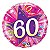Balão Qualatex 18" - Redondo - 60-Estrela Brilhante Rosa - 1 Un - Imagem 1