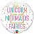 Balão Qualatex 18" - Redondo - Unicorn E Mermaids E Fairies - 1 Un - Imagem 1