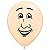 Balão Qualatex 5" - Redondo Blush - Rosto De Homem - 100 Un - Imagem 1