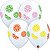 Balão Qualatex 11" - Redondo Branco - Rodelas De Frutas Coloridas - 50 Un - Imagem 1