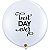 Balão Qualatex 3" - Redondo Branco - Best Day Ever - - Imagem 1