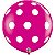 Balão Qualatex 3" - Redondo Cereja Intenso - Pontos Polka Grandes - 2 Un - Imagem 2
