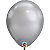 Balão Qualatex 11" - Redondo Chrome Prata - Liso Látex - 100 Un - Imagem 1