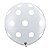 Balão Qualatex 3" - Transparente - Pontos Polka Grandes - 2 Un - Imagem 1