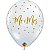 Balão Qualatex 11" - Transparente - Mr. & Mrs.-Pontos Ouro - 50 Un - Imagem 1