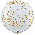 Balão Qualatex 3" - Transparente - Pontos De Confete - 2 Un - Imagem 1