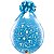 Balão Qualatex 18" - Transparente - Flores - 25 Un - Imagem 1