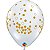 Balão Qualatex 11" - Transparente - Pontos De Confete - 50 Un - Imagem 1