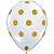 Balão Qualatex 11" - Transparente - Pontos Polka Grandes - 50 Un - Imagem 1