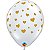 Balão Qualatex 11" - Transparente - Corações Aleatórios A-R - 50 Un - Imagem 1