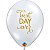 Balão Qualatex 11" - Transparente - Best Day Ever - 50 Un - Imagem 1