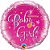Balão Qualatex 18" - Redondo Hol - Welcome Baby Girl-Estrelas - 1 Un - Imagem 1