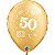 Balão Qualatex 11" - Redondo Ouro - 50 - 50 Un - Imagem 1