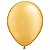 Balão Qualatex 9" - Redondo Ouro - Liso Látex - 100 Un - Imagem 2