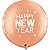 Balão Qualatex 30" - Redondo Rosê - New Year-Brilhante Pontos - 2 Un - Imagem 1