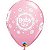 Balão Qualatex 11" - Redondo Rosa - Baby Girl-Bolinhas Polka - 50 Un - Imagem 2