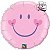 Balão Qualatex 18" - Redondo Solto - Sorriso Rosa Bebê - 1 Un - Imagem 1