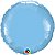 Balão Qualatex 18" - Redondo - Azul Claro Metalizado Liso - 1 Un - Imagem 1