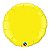 Balão Qualatex 18" - Redondo - Amarelo Metalizado Liso - 1 Un - Imagem 1
