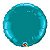 Balão Qualatex 18" - Redondo - Azul Petróleo Metalizado Liso - 1 Un - Imagem 1