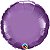 Balão Qualatex 18" - Redondo Solto - Chrome Roxo - 1 Un - Imagem 1