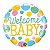 Balão Qualatex 04" - Redondo Solto - Welcome Baby-Poás Maternidade - 1 Un - Imagem 1