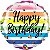 Balão Qualatex 04" - Redondo Solto - Birthday-Listras Elegantes - 1 Un - Imagem 1