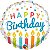 Balão Qualatex 04" - Redondo Solto - Happy Birthday-Velinhas - 1 Un - Imagem 1