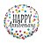 Balão Qualatex 4" - Redondo Solto - Anniversary-Confete E Puntos - 1 Un - Imagem 1