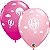 Balão Qualatex 11" - Redondo Sortido Especial - Balões De Ar Quente Rosa - 50 Un - Imagem 1