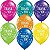 Balão Qualatex 11" - Redondo Sortido Fantasia - Thank You-Confete - 50 Un - Imagem 1