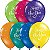 Balão Qualatex 11" - Redondo Sortido Fantasia - Happy New Year-Brilhante - 50 Un - Imagem 1