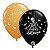 Balão Qualatex 11" - Redondo Sortido Halloween - Happy Halloween-Luas - 50 Un - Imagem 1