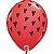 Balão Qualatex 11" - Redondo Vermelho - Sementes De Coração - 50 Un - Imagem 1