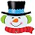 Balão Qualatex 36" - Shape - Boneco De Neve Sorridente - 1 Un - Imagem 1