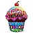 Balão Qualatex 35" - Shape Hol - Birthday-Cupcake Maravilhoso - 1 Un - Imagem 1