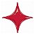 Balão Qualatex 20" - Shape Solto - Starpoint Vermelho Rubi - 1 Un - Imagem 1